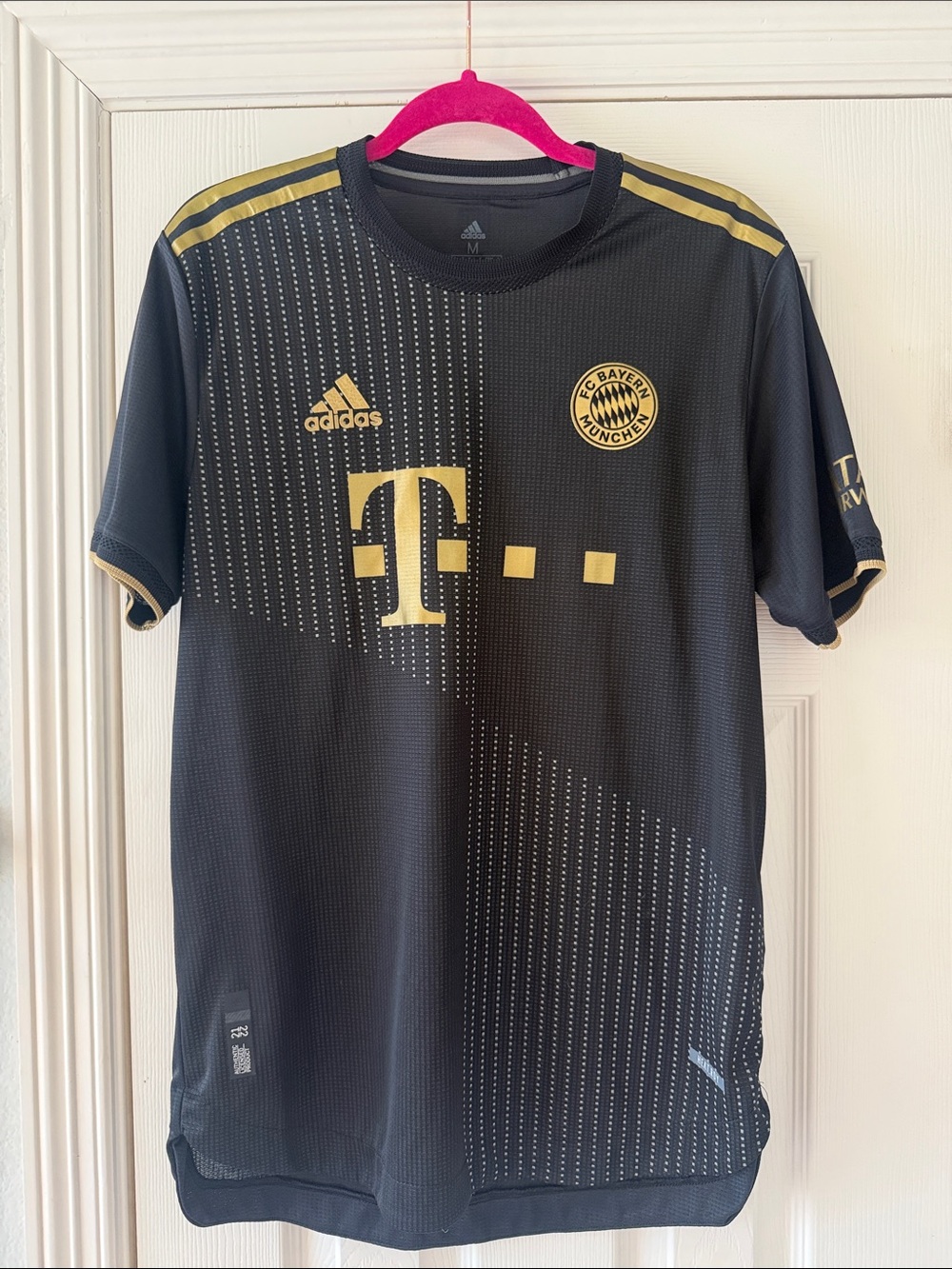 adidas Men's Black and Gold FC Bayern Jersey